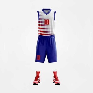 Venta al por mayor último diseño personalizado baloncesto Jersey uniforme reversible sublimación impresión entrenamiento camisetas transpirable EE. UU. - Product Image 6
