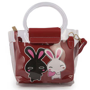 กระเป๋าสะพายไหล่เด็กผู้หญิง 003 - สีน้ำตาลแดง - Product Image 2