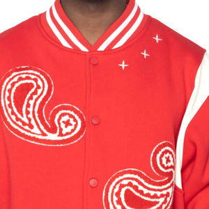 Cómoda chaqueta de invierno Letterman para hombre de invierno con cuello levantado a prueba de viento y respetuosa con el medio ambiente estilo de calle precio razonable - Product Image 5