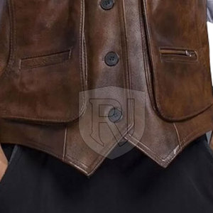 Nuevo Chaleco de Cuero para Hombre, Transpirable, Informal, para Invierno, Último Estilo, Alta Calidad, Personalizable, Cuello en V - Product Image 4