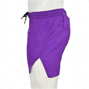 Men's Premium Exercise Training Workout <b>Shorts</b> Breathable Mesh Hole Loop <b>Towel</b> Inner Pocket Pattern Decoration High Street Style - Product Image 1