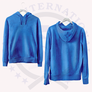 Sudadera con capucha de algodón 100% de gran tamaño personalizada, jersey con hombros caídos, ropa de calle, sudaderas con capucha sólidas de invierno con diamantes de imitación digitales - Product Image 3