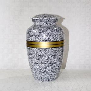 Fabricante de urnas de cremación Urnas de cremación con imagen de aluminio grabadas a mano para cenizas humanas Urnas de ceniza de latón para funeral - Product Image 6