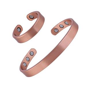 Brazalete de cobre puro para mujeres al por mayor, pulsera de cobre para hombres para aliviar el dolor, artritis reumática - Product Image 1