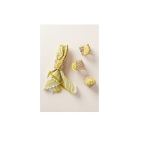 Vente en gros pas cher Anneau de serviette en rotin pour décoration de table avec strass et bling Anneau à boucle pour serviette de table - Product Image 1