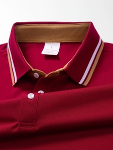 Chemise homme en soie/coton à manches longues, col montant, motif léopard vintage, anti-plis, coupe droite, bleu et rouge - Product Image 4