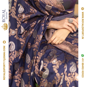Nouvelle Collection de saris en soie Lichi Soft Design au tarif de gros par Royal Export Surat - Product Image 6