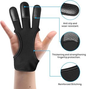 Guantes de Tiro con Arco tradicionales con correa ajustable Construcción duradera e impresión de logotipo personalizado para suministro a granel de etiqueta privada - Product Image 4