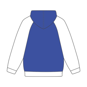 Zeta Phi Beta Bleu Corps Blanc Manches Raglan Pull À Capuche Grec Sororité Vêtements Personnalisé Divine Neuf HBCU Vie Vêtements - Product Image 3