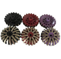 Disques diamantés multi-segments à longue durée de vie compatibles Terrco pour le meulage de la base de la cove sur le béton, la pierre, le marbre, le granit