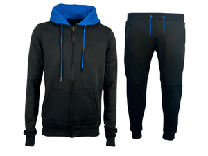 Conjunto de Sudadera y Pantalón Deportivo Ligero Unisex Personalizado, Sin Dobladillo, Resistente al Viento, Transpirable, de Poliéster/Algodón, Corte Acampanado, para Hombre - Product Image 2