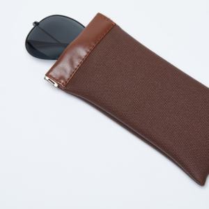 משקפי שמש עליון לסחוט פרימיום עם בד וטבעית עור pu - Product Image 6