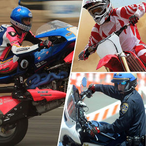 Femmes noir/blanc plein doigt en cuir 2025 nouveau Logo personnalisé en cuir moto sport moto course moto gants - Product Image 5