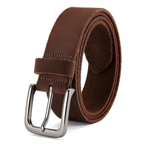 Ceinture en cuir à boucle ardillon de bonne qualité ceintures en cuir décontractées d'affaires de mode - Product Image 3