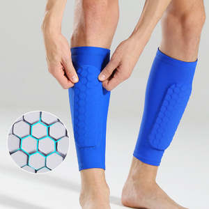 Espinilleras de Plástico Profesionales Ligeras Más Vendidas, Protección Integral para Fútbol, Inserción de Logotipo Personalizado - Product Image 1