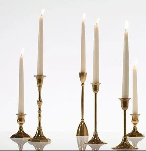 Metal Taper Candle <b>Holder</b> with Lotus Glass Vintage Design <b>Candlestick</b> Pillars Handmade Christmas Candle <b>Holder</b> Sale - Product Image 2