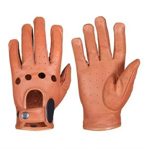 Guantes de conducción de cuero impresos con logotipo profesional del fabricante Calidad fina con la mejor tarifa para uso en automóviles y motocicletas - Product Image 1