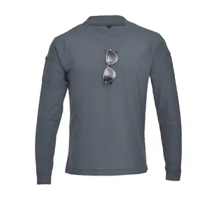 High Quality Breathable 100% Organic Cotton Eco-Friendly <b>Men's</b> Sweatshirt Long Sleeves Loose Crew Neck Premium Quality Logo - Product Image 5