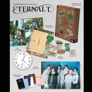 Ensemble de CD authentique Project7 KPOP CLOSE YOUR EYES 1er mini-album [ETERNAL] Version JEWEL Photocard scellée Mnet Corée - Product Image 4