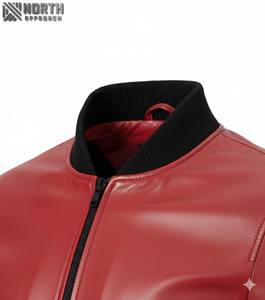 Chaqueta de Invierno de Cuero Genuino para Mujer, Nueva Moda 2025, Personalizable, Tejida, Transpirable, de Alta Calidad - Product Image 5