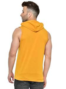 Débardeur à capuche sans manches pour hommes, gilet de musculation et d'exercice physique - Product Image 6