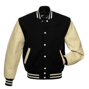 Veste de baseball varsity en cuir avec broderie en chenille personnalisée en gros, design/motif pour hommes - Product Image 1