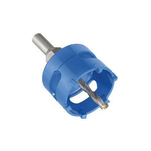 Scie cloche en acier rapide avec lames de coupe en carbure – Outil polyvalent pour plastique, plâtre, tuyaux, métal, bois - Product Image 1