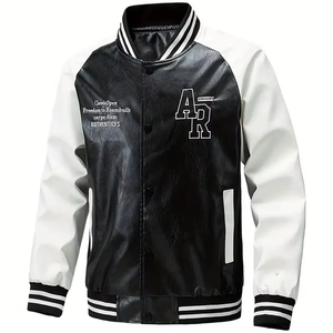 Chaqueta Varsity Unisex Profesional de Alta Gama, Personalizable al por Mayor por Boomletcorp, Colección de Invierno Transpirable de Lona, Reversible - Product Image 1
