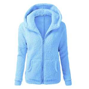 Abrigo de mujer Outwears Sudadera con capucha Chaqueta Abrigo Espesar Piel polar Cálido Invierno con capucha - Product Image 2