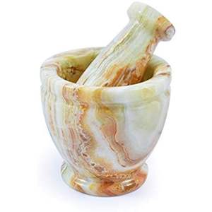 Mortier et pilon en marbre noir de qualité lourde directement du pilon en marbre de conception unique de fabrication au meilleur prix. - Product Image 6