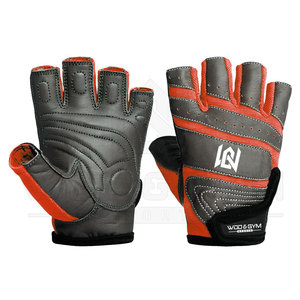 Gants de fitness en cuir pour l'haltérophilie Powerlifting Gym Training Workout Palm Grip Protection des mains Gants de sécurité sportive Vente - Product Image 5