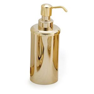 Distributeur de savon en métal au fini élégant pour une salle de bain moderne, offrant un style et une fonctionnalité équilibrés - Product Image 5