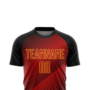 Camiseta de fútbol con estampado Digital de algodón y poliéster 100%, camiseta de fútbol con estampado por sublimación para Unisex - Product Image 4