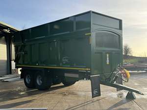 16 Ton TB Silage <b>Trailer</b> Hydraulic Tipping Heavy Duty Dump <b>Trailer</b> for <b>Tractor</b> Feed Transport - Product Image 2