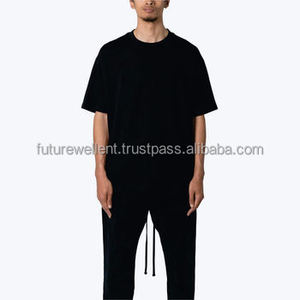 เสื้อยืดผ้าฝ้ายพิมพ์ลายไซส์ใหญ่พิเศษสำหรับผู้ชายเสื้อยืดผ้าฝ้ายสะพายไหล่250GSM ใหญ่พิเศษออกแบบได้ตามต้องการ - Product Image 1