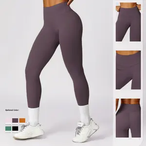 PASUXI Fitness Push Up Yoga pantalon vêtements de Sport femmes survêtement Top court Leggings ensemble de gymnastique sans couture femmes Yoga entraînement ensemble