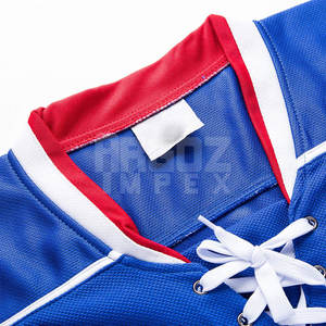 Maillot de hockey sur glace en polyester 100% de haute qualité fabriqué en usine conception personnalisée bas prix haut de gamme séchage rapide respirant unisexe adulte - Product Image 4