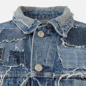 Chaqueta Vaquera Personalizable para Hombre, Chaqueta de Mezclilla con Color Personalizado, Chaqueta Estilo Varsity con Bolsillos Grandes y Manga Larga, Abrigo de Invierno para Usar en la Calle - Product Image 4