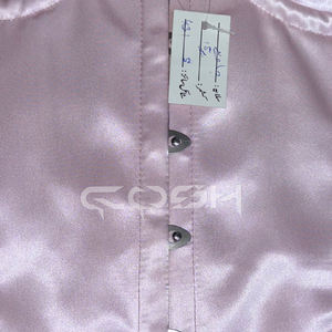 Corsé Sexy para Mujer, Color Rosa Satinado, Escote Corazón, Copas con Aro, Cierre Frontal con Broches - Product Image 5