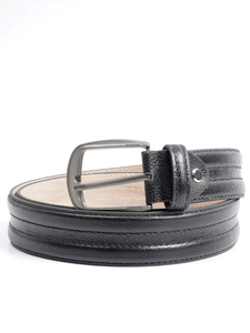 Cinturones de Vestir Formales de Lujo para Hombre, Hechos a Medida, OEM, de Alta Calidad, de Cuero Genuino, con Hebilla Cuadrada de Aleación, con Grabado, al por Mayor - Product Image 3