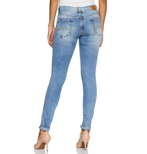 Pantalones vaqueros de Mujer Pantalones vaqueros de cintura baja Pantalones vaqueros ajustados de diseño personalizado de moda para mujeres Fabricación de Bangladesh - Product Image 5