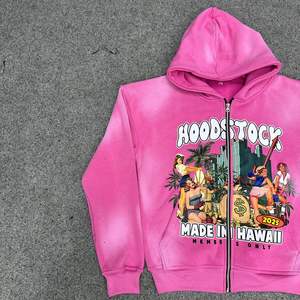 Préfet coupe sport édition la plus demandée sweat à capuche zippé bouffée imprimé fabriqué en usine sweats à capuche à bas prix hommes sweats à capuche - Product Image 5