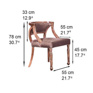 Fauteuil à bascule moderne avec structure en teck massif, mousse et tissu en coton doux pour salon - Product Image 3
