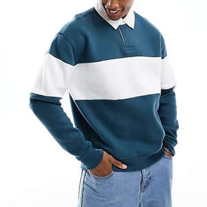 Novedades al por Mayor, Sudaderas Personalizadas de 350 Gramos de Mezcla de Algodón con Cuello Polo, Sudaderas Unisex, Sudaderas con Capucha Básicas al por Mayor - Product Image 1