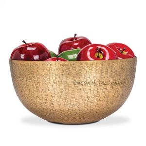 ชามโลหะทรงวงรียาวพื้นผิวสีทองพร้อมการออกแบบที่หรูหราสำหรับโต๊ะอาหารที่ทันสมัยและการตกแต่งบ้าน - Product Image 5