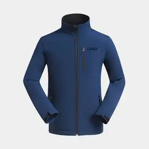 Jaqueta softshell masculina personalizada de inverno, jaqueta com zíper de lã com zíper e forro, à prova de vento e impermeável, novo design personalizado, novidade de 2024