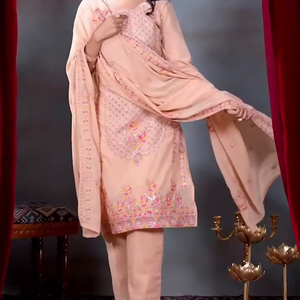 Salwar Kameez tendance en tissu Georgette indien pakistanais, dernière collection exclusive pour femmes, été, fantaisie, nouveau, pour fêtes, mariages, occasions décontractées - Product Image 1