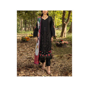 Nouveau style de prêt-à-porter confortable pour femmes Shalwar Kameez ensembles de vêtements brodés décontractés vêtements indiens pakistanais humidité - Product Image 1