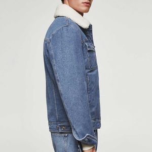 Veste en jean pour homme, poids moyen, prix d'usine, coton lourd à l'intérieur, streetwear décontracté, haute qualité, respirante, coupe-vent - Product Image 3