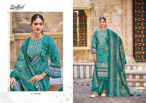 Zulfat Meher Cotton <b>Printed</b> <b>Material</b> for Indian & Pakistani Fancy Salwar Kameez Dress - Product Image 3